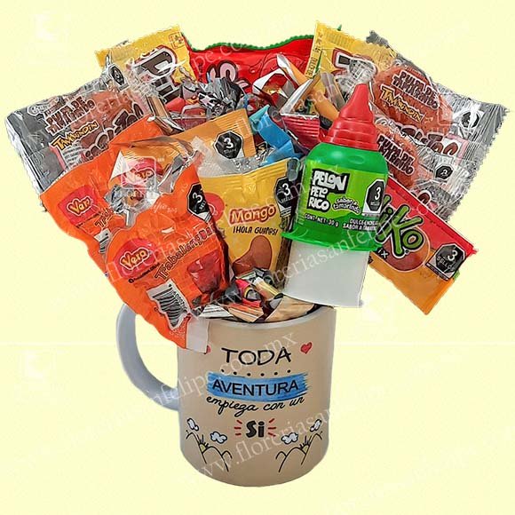 Taza Con Dulces Picositos